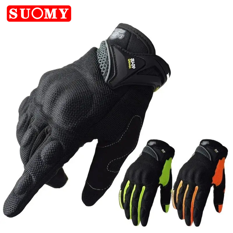 Motorcycle Gear Gloves - SUOMY-Gants de Moto de Course Respirants