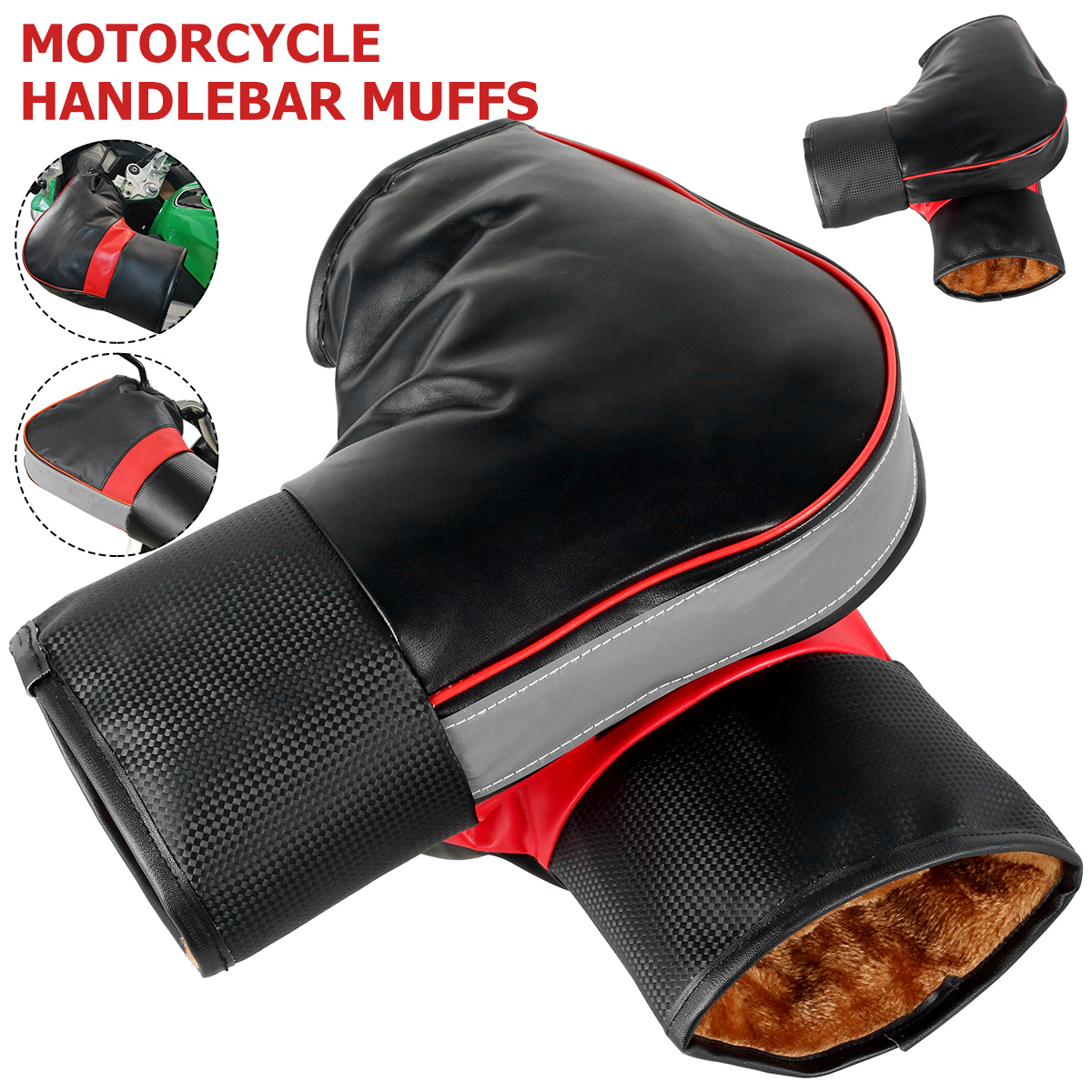 Motorcycle Gear Gloves - Manchons de guidon de moto pour