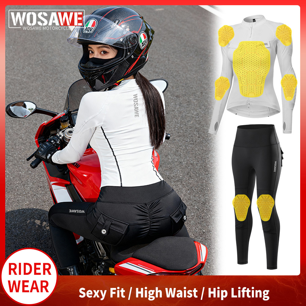 Motorcycle Gear Women Pants - Ensemble veste et pantalon de moto
