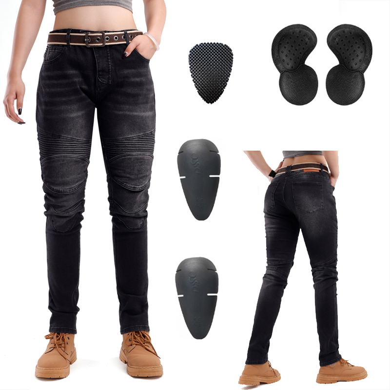 Jean de moto tout-terrain noir - Motorcycle Gear Women Pants avis et prix