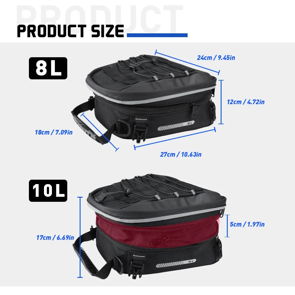 Sac de siège arrière de moto,  - Tail Bag Rack avis et prix